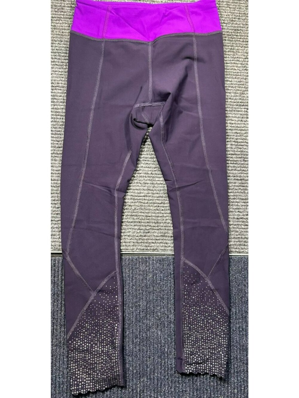 Lululemon Athletica Wunder Under High-Rise Yoga Leggings Purple/Black Size 4 Ref